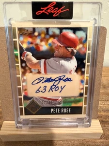 Share 2025- Pete Rose Leaf Personalized Auto Card with Inscription!
